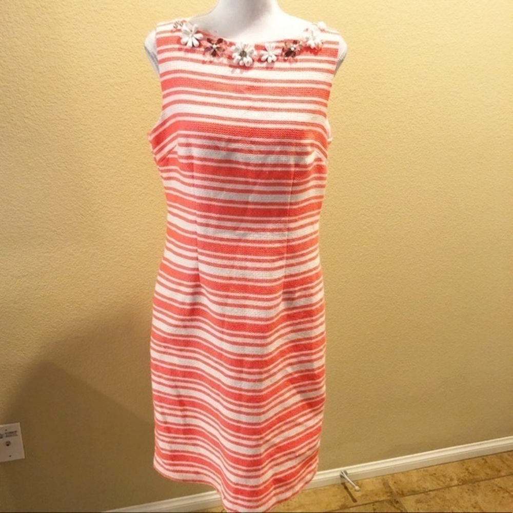 Leslie Fay hot pink dress